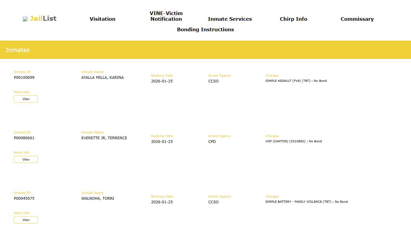 Cherokee County Inmate Search